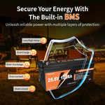 Deep Cycle Yeagulch 24V 100Ah   LiFePO4  Battery for  Rechargeable