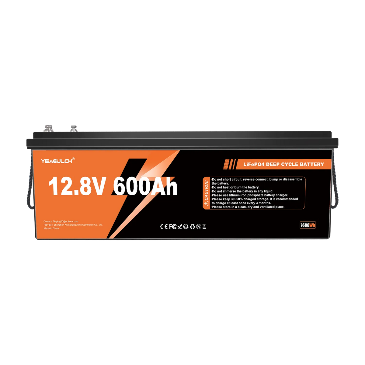 LiFePO4 Battery 12V 600Ah Deep Cycle