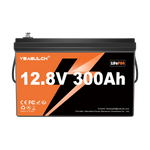 Yeagulch 12V 300Ah Deep Cycle LiFePO4 Battery Rechargeable