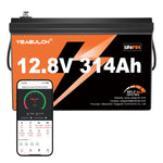 Yeagulch 12V 314Ah Deep Cycle Rechargeable LiFePO4 Battery for RV, Solar, Marine, Camping, Off-Grid, Home Energy Storage