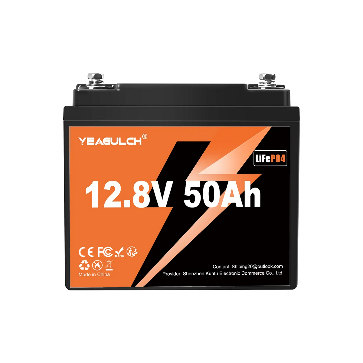 yeagulch 12V 50Ah LiFePO4 Battery